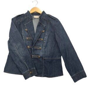Chico's Denim Blue Jean Jacket Women's Size 2
